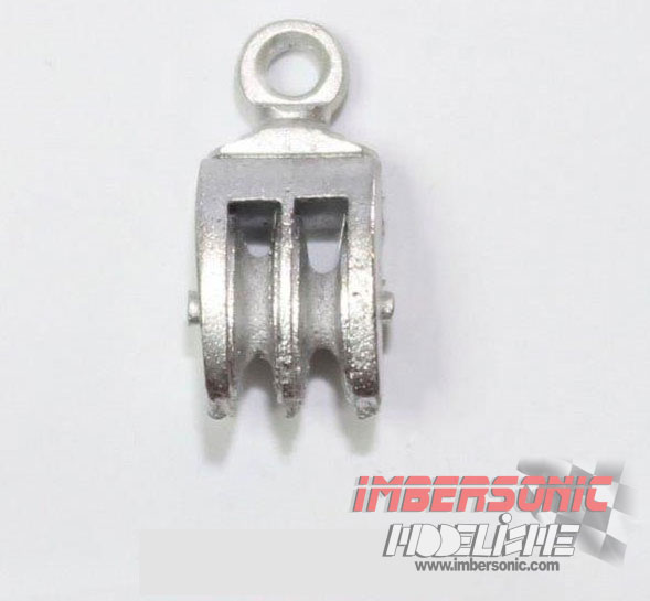 POLEA METAL DOBLE 8MM. (4 UNID.) DISARMODEL REF.20006