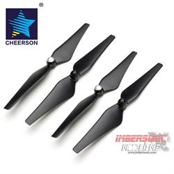 HELICES DRON CHEERSON CX-22 4 UNIDADES NEGRAS