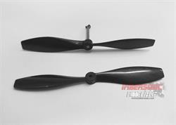 HELICE MOTOR ELECTRICO EJE 2MM. (2UNID.) 90X11.5MM