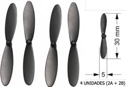 HELICE NANO DRON 30MM. 4UNID. (2A+2B)