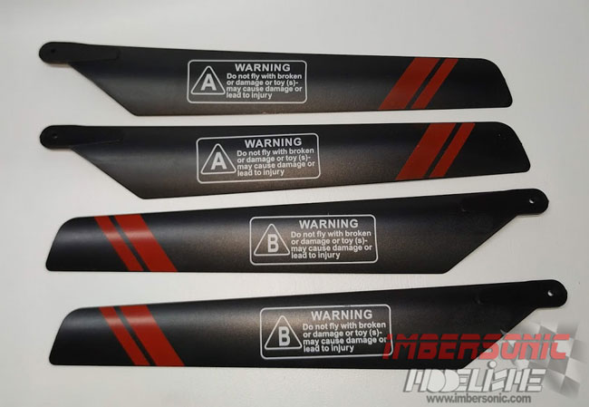 PALAS HELICOPTERO COAXIAL 200MM. 4UNID.