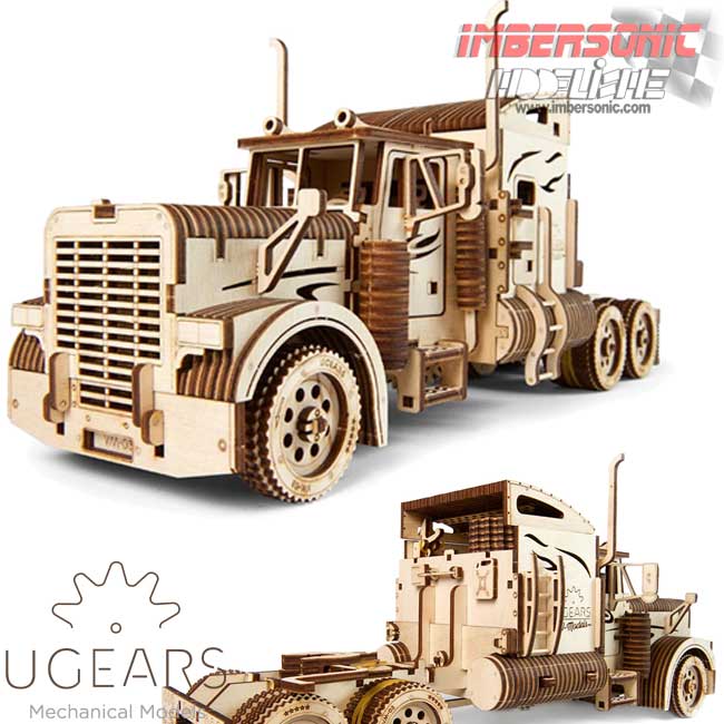 UGEARS MECHANICAL MODELS CONSTRUCCION EN MADERA TRAILER VM-03 70056