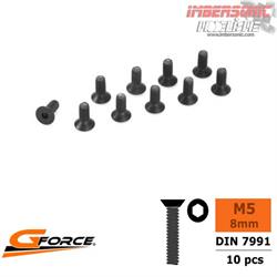 GFORCE GF-0101-018 TORNILLO ACERO M5X8MM. AVELLANADO