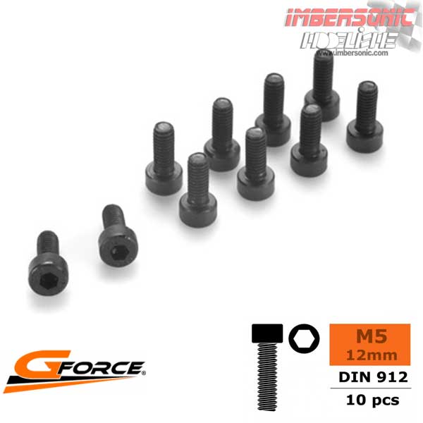 GFORCE GF-0100-036 TORNILLO ACERO M5X12MM.