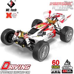 COCHE RADIO CONTROL WLTOYS 144001 XKs DRIVING 1.14 4WD ROJO